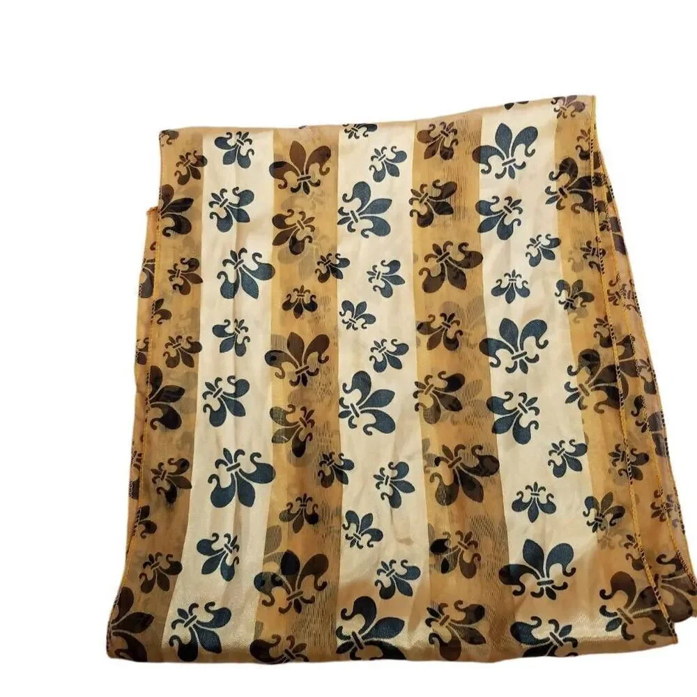 Fleur-de-lis scarves